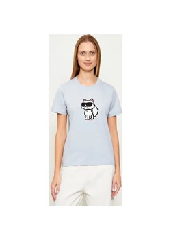 Karl Lagerfeld T-shirt IKON SKETCH CHOUPETTE | Regular Fit ze sklepu Gomez Fashion Store w kategorii Bluzki damskie - zdjęcie 187857191