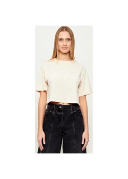 Patrizia Pepe T-shirt | Cropped Fit ze sklepu Gomez Fashion Store w kategorii Bluzki damskie - zdjęcie 187857212