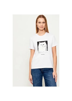 Karl Lagerfeld T-shirt Portrait | Classic fit ze sklepu Gomez Fashion Store w kategorii Bluzki damskie - zdjęcie 187857300