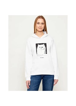 Karl Lagerfeld Bluza portrait | Regular Fit ze sklepu Gomez Fashion Store w kategorii Bluzy damskie - zdjęcie 187857302