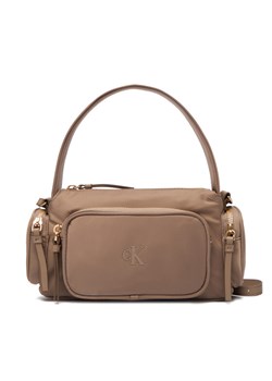 Calvin Klein Torebka Pocket Nylon Bag W/Strap LV04F3132G Beżowy ze sklepu MODIVO w kategorii Torebki damskie - zdjęcie 187857541