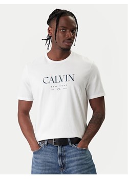 Calvin Klein T-Shirt LV04RE807G Biały Regular Fit ze sklepu MODIVO w kategorii T-shirty męskie - zdjęcie 187857553