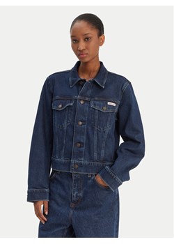 Calvin Klein Jeans Kurtka jeansowa Classic LV047E903G Granatowy Regular Fit ze sklepu MODIVO w kategorii Kurtki damskie - zdjęcie 187857562