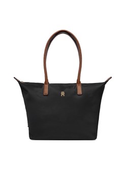 Tommy Hilfiger Torebka Popette Tote AW0AW17711 Czarny ze sklepu MODIVO w kategorii Torby Shopper bag - zdjęcie 187857582