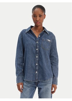 Calvin Klein Jeans Koszula jeansowa LV047E742G Granatowy Regular Fit ze sklepu MODIVO w kategorii Koszule damskie - zdjęcie 187857591
