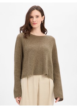 Drykorn Damski sweter z dzianiny z alpaką i wełną - Imeny Kobiety Wełna khaki marmurkowy ze sklepu vangraaf w kategorii Swetry damskie - zdjęcie 187858022