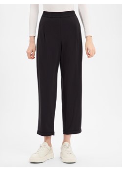 Marc Cain Damskie spodnie materiałowe Kobiety Dżersej czarny jednolity ze sklepu vangraaf w kategorii Spodnie damskie - zdjęcie 187858030