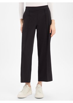 Someday Damskie spodnie materiałowe - Charlie cropped Kobiety Sztuczne włókno czarny jednolity ze sklepu vangraaf w kategorii Spodnie damskie - zdjęcie 187858052