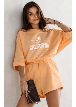 Dwuczęściowy komplet damski California brzoskwiniowy ze sklepu intimiti.pl w kategorii Dresy damskie - zdjęcie 187858341