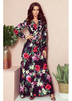 Numoco 245-3 sukienka MAXI z falbanką i dekoltem ze sklepu intimiti.pl w kategorii Sukienki - zdjęcie 187858374