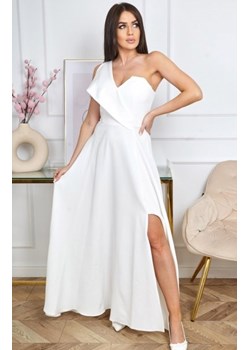 Nifiko Paula Mat gorsetowa sukienka na jedno ramię ecru ze sklepu intimiti.pl w kategorii Sukienki - zdjęcie 187858462