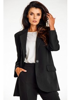 Awama A676 marynarka o luźnym kroju czarna ze sklepu intimiti.pl w kategorii Marynarki damskie - zdjęcie 187858512