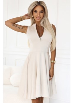 Numoco 573-3 ekskluzywna sukienka z rozkloszowanym dołem i złotym zamkiem ze sklepu intimiti.pl w kategorii Sukienki - zdjęcie 187858533