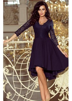 Numoco 210-2 NICOLLE sukienka z dłuższym tyłem z koronkowym dekoltem ze sklepu intimiti.pl w kategorii Sukienki - zdjęcie 187858560