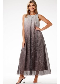 Awama A703 sukienka wieczorowa z efektem ombre srebrna ze sklepu intimiti.pl w kategorii Sukienki - zdjęcie 187858584