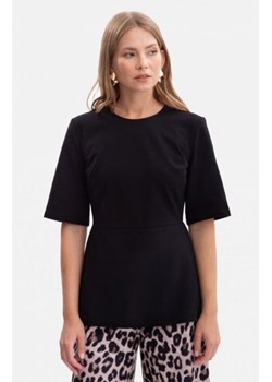 Bewear B305 bluzka dzianinowa z baskinką czarna ze sklepu intimiti.pl w kategorii Bluzki damskie - zdjęcie 187858661