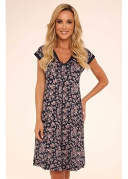 *De Lafense Mia 466 koszulka damska granatowa ze sklepu intimiti.pl w kategorii Koszule nocne - zdjęcie 187858761