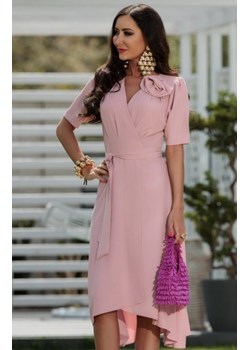 Elizabeth Rosa sukienka midi z różą różowa ze sklepu intimiti.pl w kategorii Sukienki - zdjęcie 187858810