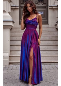 Duet Valeria maxi sukienka z wiązaniem połysk lux multi ze sklepu intimiti.pl w kategorii Sukienki - zdjęcie 187858952