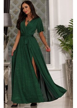 Elizabeth maxi sukienka Bella brokat butelkowa zieleń ze sklepu intimiti.pl w kategorii Sukienki - zdjęcie 187858980