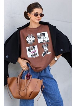 Oversizowy t-shirt damski Myszki kwadraty ze sklepu intimiti.pl w kategorii Bluzki damskie - zdjęcie 187859343