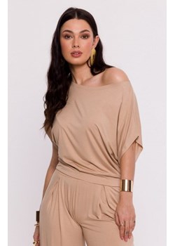 Bewear B287 bluzka wiskozowa nietoperz beżowa ze sklepu intimiti.pl w kategorii Bluzki damskie - zdjęcie 187859382