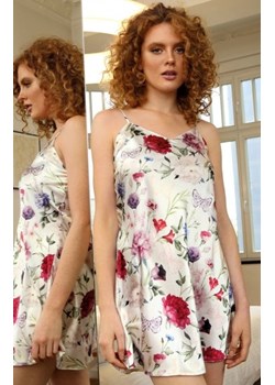 Wzorzysta koszulka nocna satynowa DK-HK/D3 ze sklepu intimiti.pl w kategorii Koszule nocne - zdjęcie 187859532