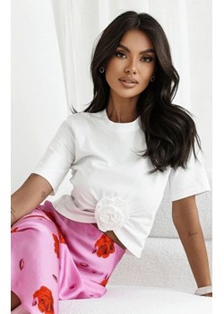 Ivon Elvie t-shirt z marszczeniem biały ze sklepu intimiti.pl w kategorii Bluzki damskie - zdjęcie 187859734