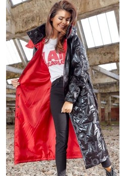 Długa kurtka z kapturem A338 ze sklepu intimiti.pl w kategorii Kurtki damskie - zdjęcie 187859791