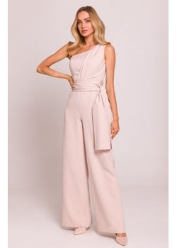 Moe kombinezon na jedno ramię beżowy M845 ze sklepu intimiti.pl w kategorii Kombinezony damskie - zdjęcie 187860012