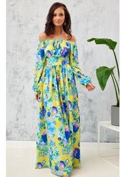 Kolorowa długa sukienka hiszpanka 0362/L54 ze sklepu intimiti.pl w kategorii Sukienki - zdjęcie 187860380