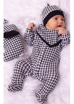 Bawełniany pajacyk dziecięcy pepitka ze sklepu intimiti.pl w kategorii Pajacyki - zdjęcie 187860662