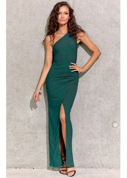 Elegancka zielona sukienka z brokatem 274 ze sklepu intimiti.pl w kategorii Sukienki - zdjęcie 187861221