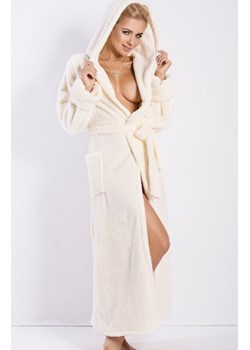 Dkaren Diana szlafrok długi ecru ze sklepu intimiti.pl w kategorii Szlafroki damskie - zdjęcie 187861344