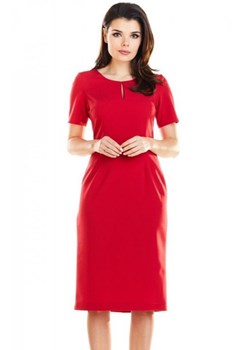 Dopasowana sukienka midi A252 ze sklepu intimiti.pl w kategorii Sukienki - zdjęcie 187861364