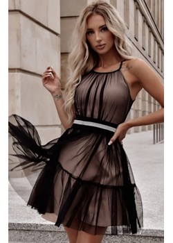 Duet Cristal tiulowa mini sukienka czarno-beżowa ze sklepu intimiti.pl w kategorii Sukienki - zdjęcie 187861553