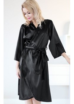 Kalimo Bohol satynowy szlafrok czarny ze sklepu intimiti.pl w kategorii Szlafroki damskie - zdjęcie 187861641