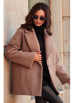 Długa kurtka typu baranek z kieszeniami ze sklepu intimiti.pl w kategorii Kurtki damskie - zdjęcie 187861693