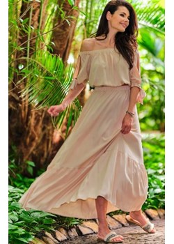 Awama długa spódnica damska beżowa A431 ze sklepu intimiti.pl w kategorii Spódnice - zdjęcie 187861711