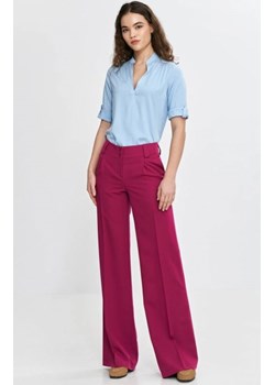 Nife spodnie damskie wide leg z kantem fuksja ze sklepu intimiti.pl w kategorii Spodnie damskie - zdjęcie 187861712