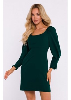 Moe sukienka mini z głębokim dekoltem butelkowa zieleń M836 ze sklepu intimiti.pl w kategorii Sukienki - zdjęcie 187861844