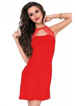 Jelena czerwona haleczka nocna ze sklepu intimiti.pl w kategorii Koszule nocne - zdjęcie 187862691