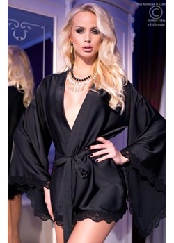 Chilirose CR-4112 peniuar czarny ze sklepu intimiti.pl w kategorii Szlafroki damskie - zdjęcie 187862880