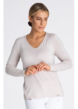 Figl M980 beżowa bluzka damska ze sklepu intimiti.pl w kategorii Bluzki damskie - zdjęcie 187863243