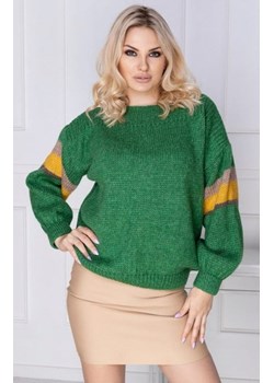 Luźny sweter damski zielony 30079 ze sklepu intimiti.pl w kategorii Swetry damskie - zdjęcie 187863264