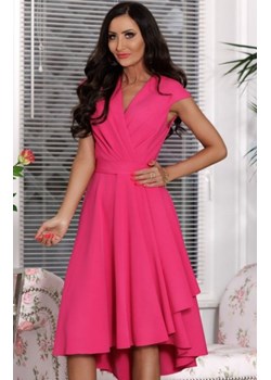 Elizabeth Chiara rozkloszowana midi sukienka amarantowa ze sklepu intimiti.pl w kategorii Sukienki - zdjęcie 187863613