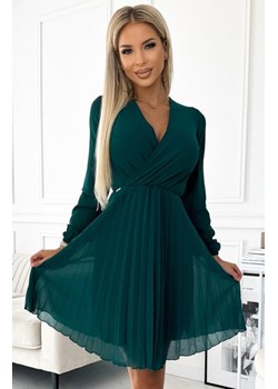 Numoco 313-14 ISABELLE plisowana szyfonowa sukienka z dekoltem ze sklepu intimiti.pl w kategorii Sukienki - zdjęcie 187863830