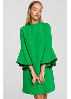 Sukienka z szerokimi rękawami zielona M698 ze sklepu intimiti.pl w kategorii Sukienki - zdjęcie 187863910