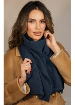 Kamea wełniany szalik granatowy 02 ze sklepu intimiti.pl w kategorii Szaliki i chusty damskie - zdjęcie 187864371