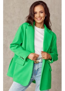 Zielony oversizowy żakiet damski ze sklepu intimiti.pl w kategorii Marynarki damskie - zdjęcie 187864381